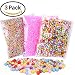 Homder 3 Pack Colorful Styrofoam Foam Balls,0.08-0.32 Inch,Fits for DIY Wedding & Party Decoration