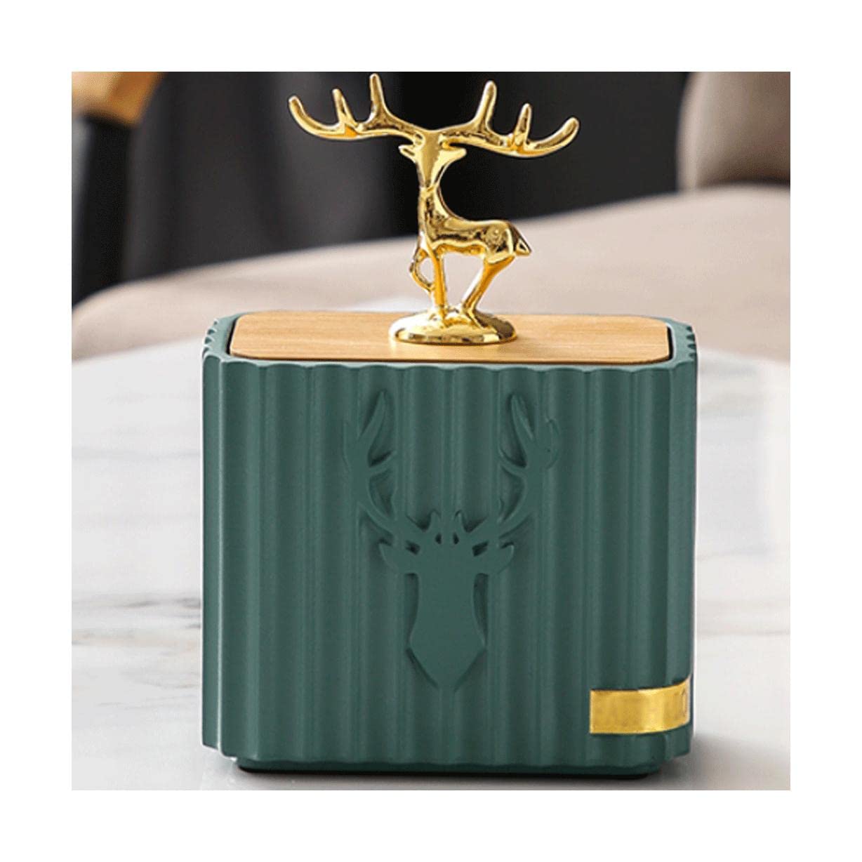 Wdwdw Deer Style A Toothpicks Dispenser Toothpick Box Luxury Holder Resin Holders Container With Lid Compartment Container