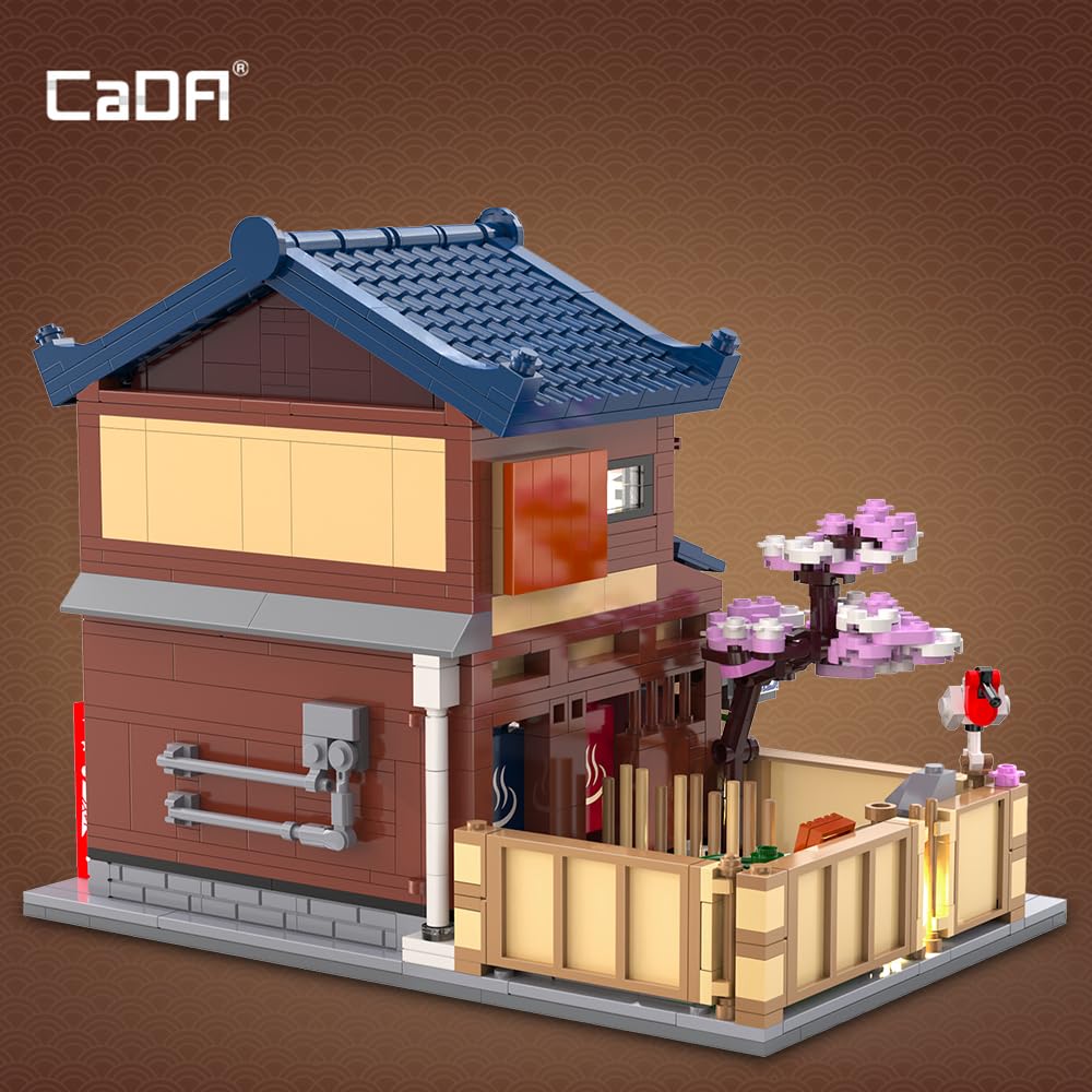 Amazon.com: CaDA C66012W Japanese Hot Spring Hotel Building Block
