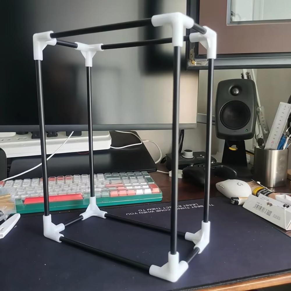 Black PVC Pipe 3-8PCS, 50 Cm (19.69 Inch), Outer Diameter 5-19 Mm, Thin Round Pipe for Aquarium, Fish Tank, Pond, Irrigation, Water Cooling System(ID 13mmx OD 16mm,3Pcs)