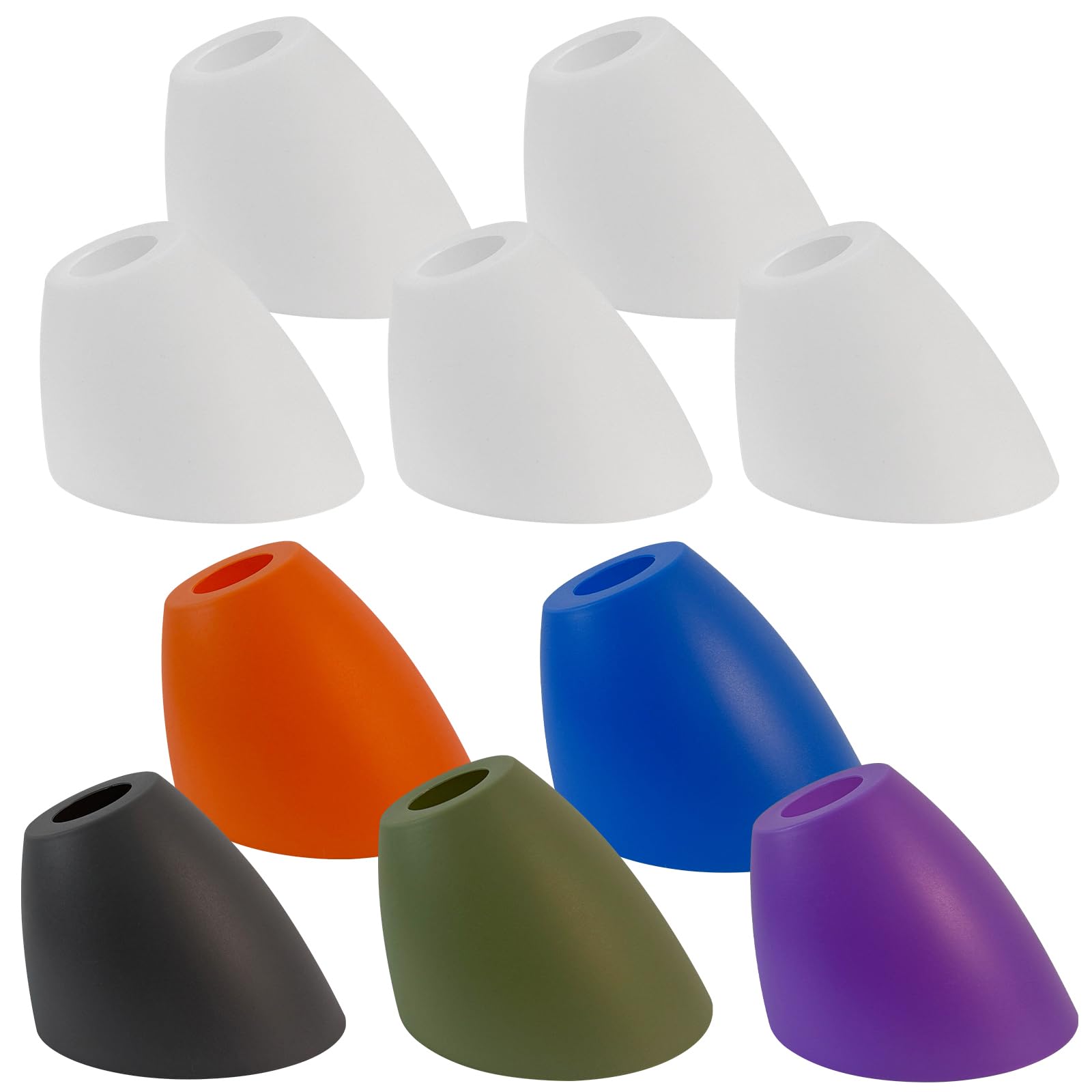 Photo 1 of 10 PCS Plastic Lampshade Horseshoe Lamp Shade,1.61'' Hole Diameter Medusa Floor Lampshade, Replacement Lamp Shade Cover for Multi-Head Standing Lamp Chandelier, Pendant Light, Wall Sconces Series
