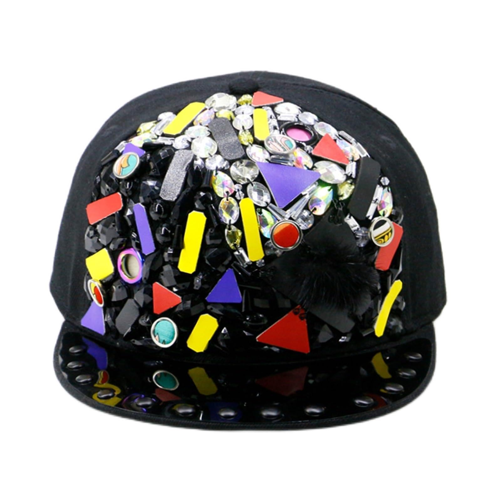 Cappellini da Baseball da Uomo Punk Hip Hop Street Dance Cappello a Tesa Piatta Hipster Berretto da Baseball da Uomo Hip Hop Duck Hat