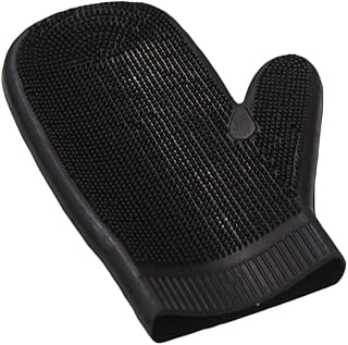 Dover Saddlery Massage Glove, Size 9-1/4 Inch Long, Black