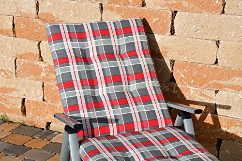 4 KETTLER - Cuscino per sedia con schienale alto