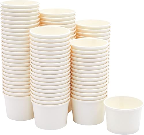 Miniatura 9 de Juvale Vasos de helado – Cuencos de papel desechables y tazas de postre para suministros de bar Sundae – Cuencos de gelato resistentes a fugas para