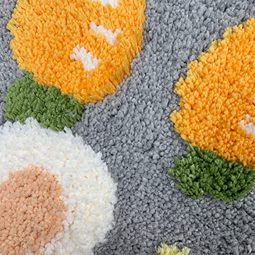 Ustide Kids Bathroom Rug, Cute Rabbit Small Bath Rug 20"X31.5"Non Slip Absorbent Microfiber Bath Mat #TOP4