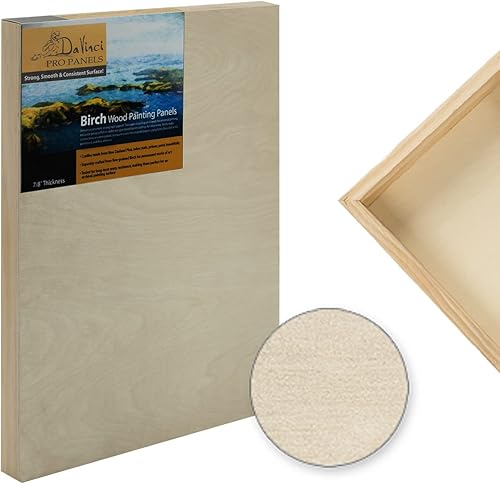 Da Vinci Pro Paneles de gesso de madera de abedul Abedul de grano de madera muy fino resistente a la deformación, para montar lino o se puede