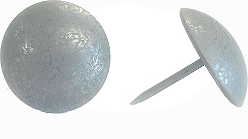 Miniatura 5 de ComfortStyle Tachuelas de tapicería premium, pasadores de clavo de 1 pulgada de diámetro, adorno decorativo grande para muebles (25, perla negra)