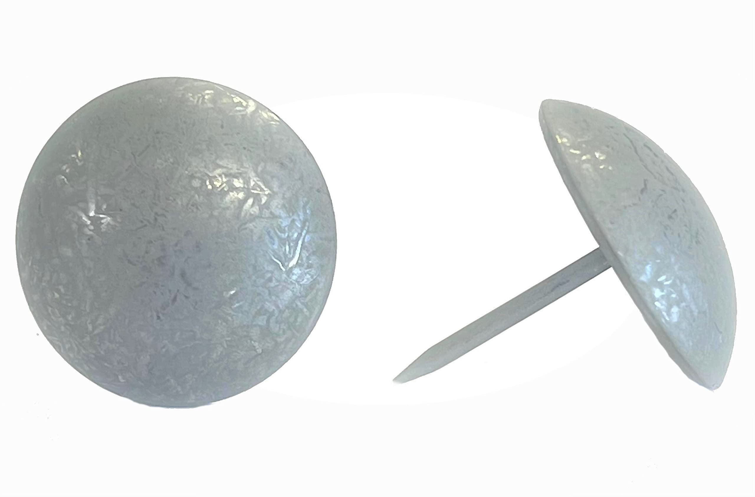 ComfortStyle Premium Upholstery Tacks, 1-inch Diameter Nailhead Pins, Large Decorative Trim for Furniture (25, Antique Pewter)