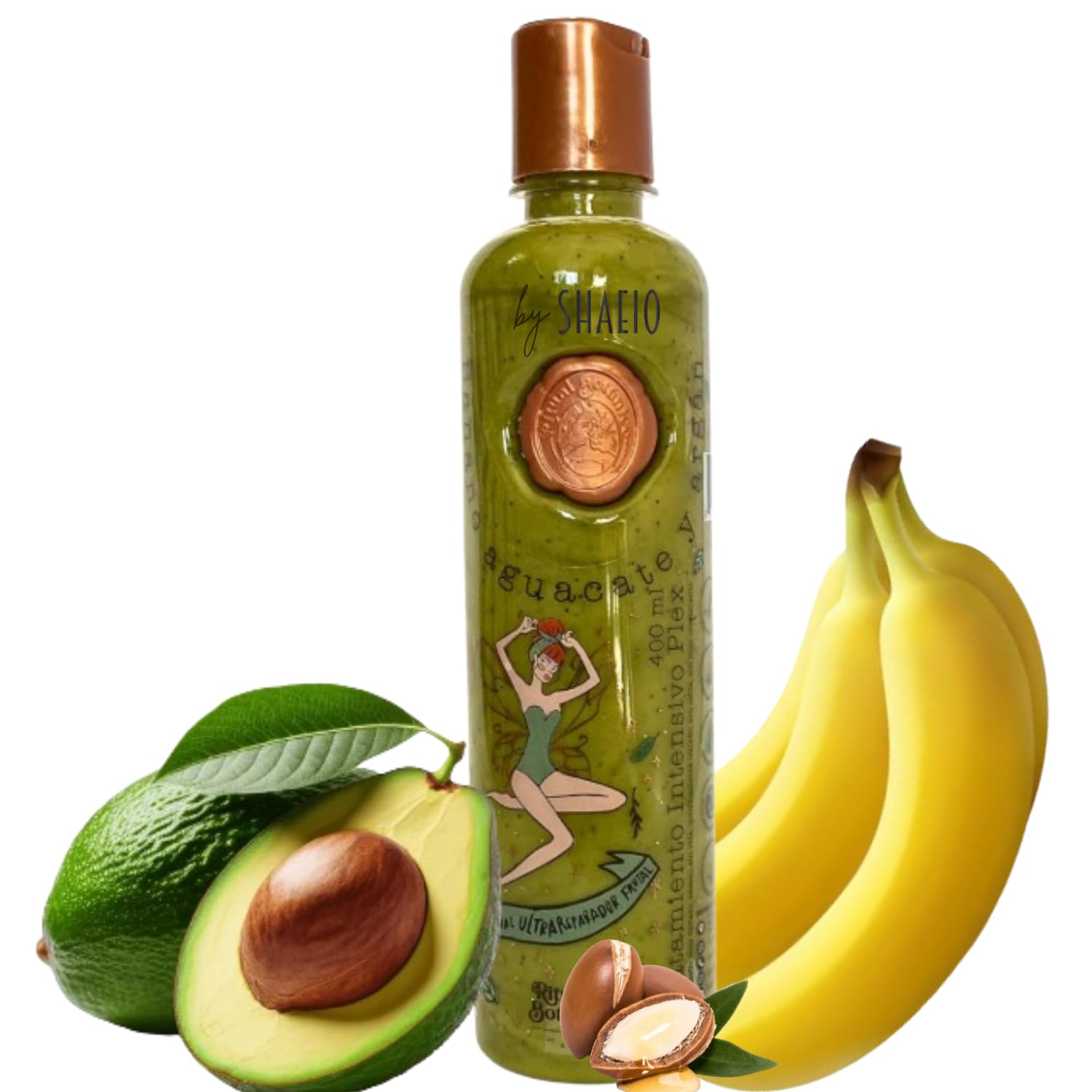RITUAL BOTANICO Tratamiento Reparador Intensivo PLEX de Origen Botánico con Banano y Aguacate | Crecimiento Acelerado del Cabello, mayor brillo y suavidad - Hair Mask for damaged Hair 400 Ml