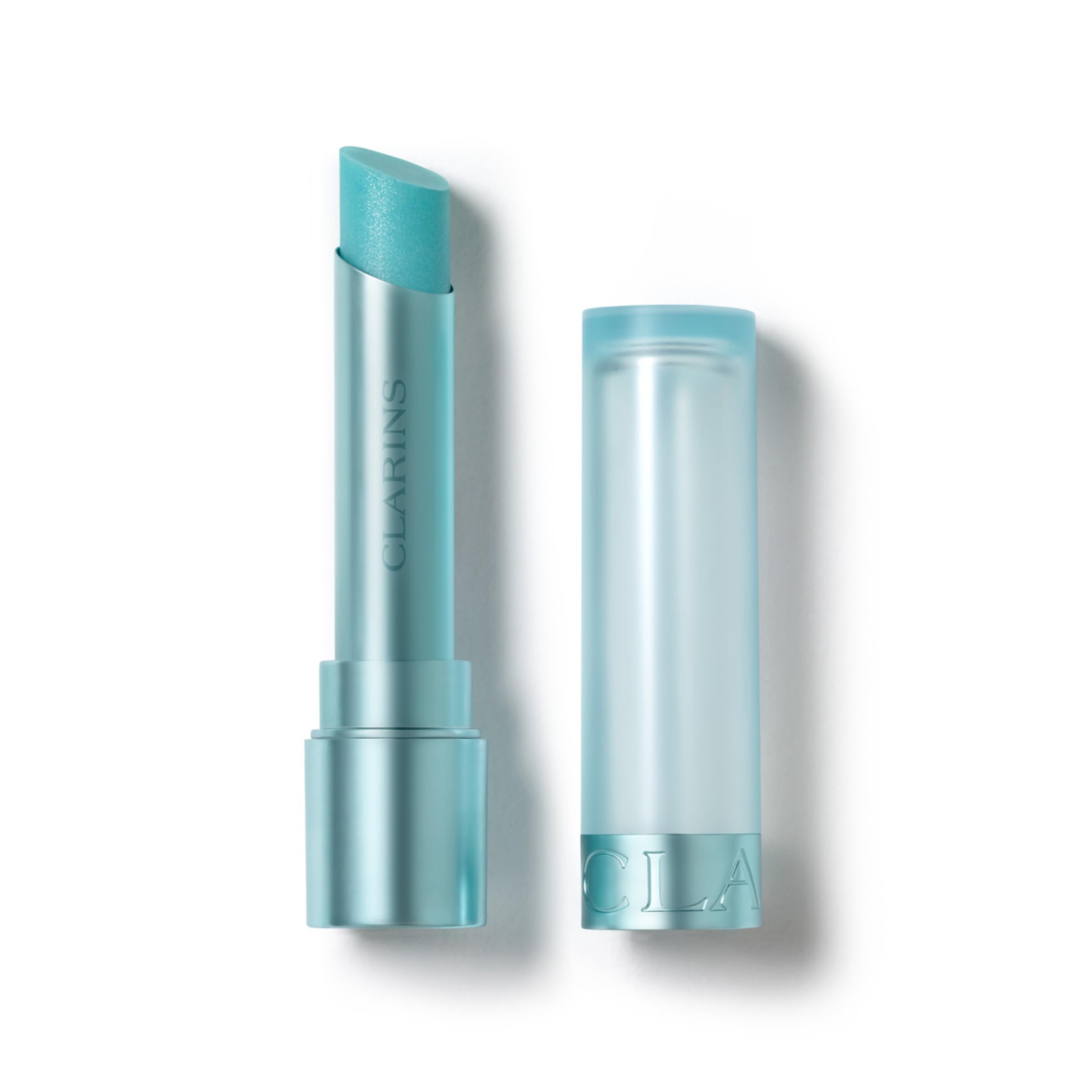 Clarins Lip Oil Balm | Nourishes, Hydrates, and Visibly Plumps | Natural Look | Sheer Finish and Shine | 99% Skincare Formula and 96% Natural Ingredients | Contains Hydrating Peptide | 0.1 Ounce 00 Limited Edition Cryo Mint - pH-adaptive pink
