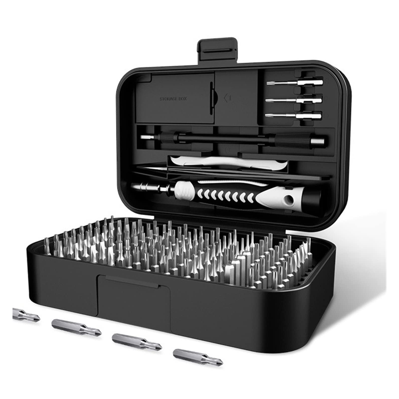 Generic Zestaw wkrętaków precyzyjnych 130/45 w 1 zestaw wkrętaków telefon komórkowy narzędzie do naprawy laptopa wkrętak magnetyczny wielofunkcyjne narzędzie kombinowane(130 Black)