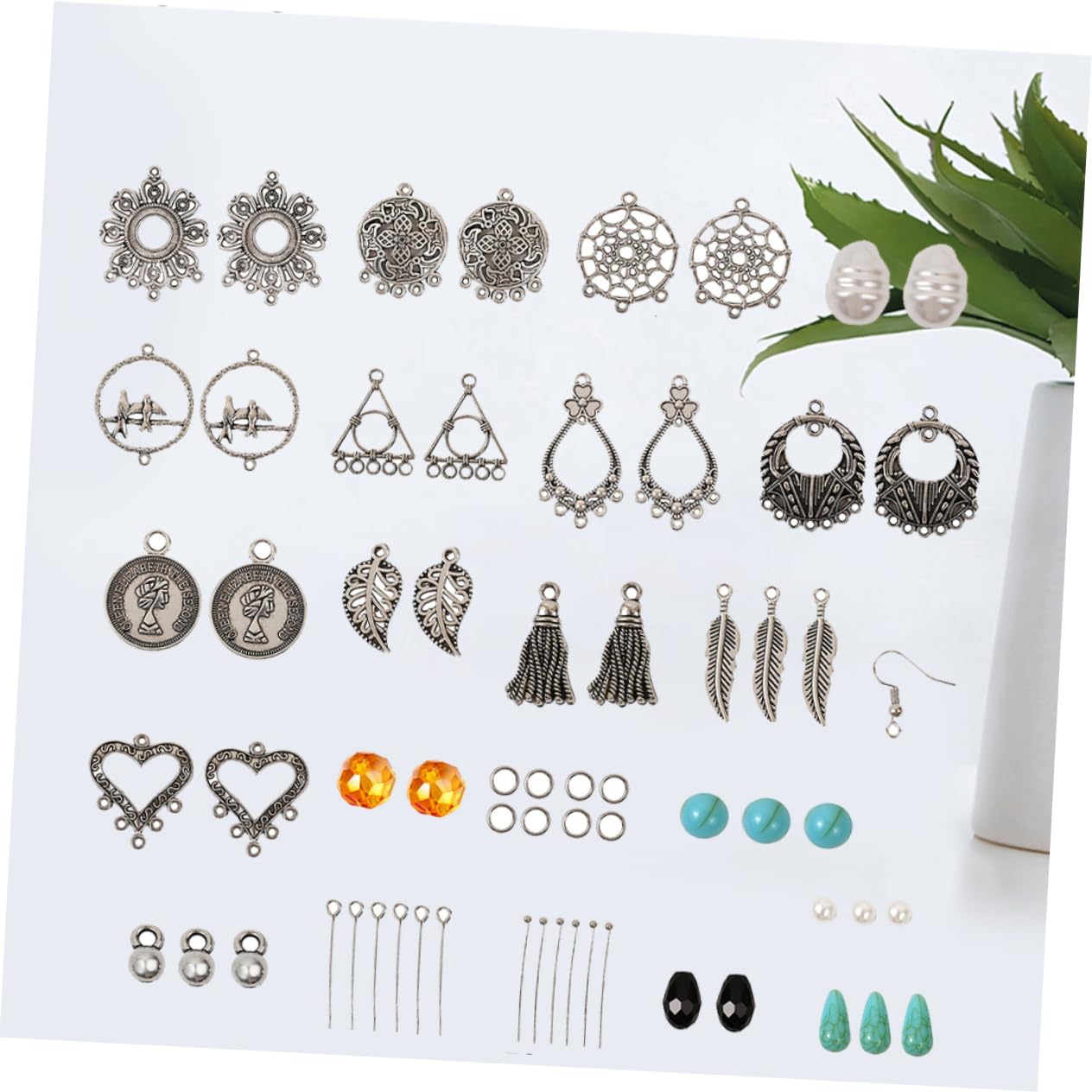 DIYEAH Kit Fai Da Te Per Orecchini Accessori Per Creazione Orecchini Fai Da Te Con Pinze Per Artigiana