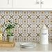 In Home NH2365 Tuscan Tile Peel & Stick Backsplash Tiles, Standard, Multicolor