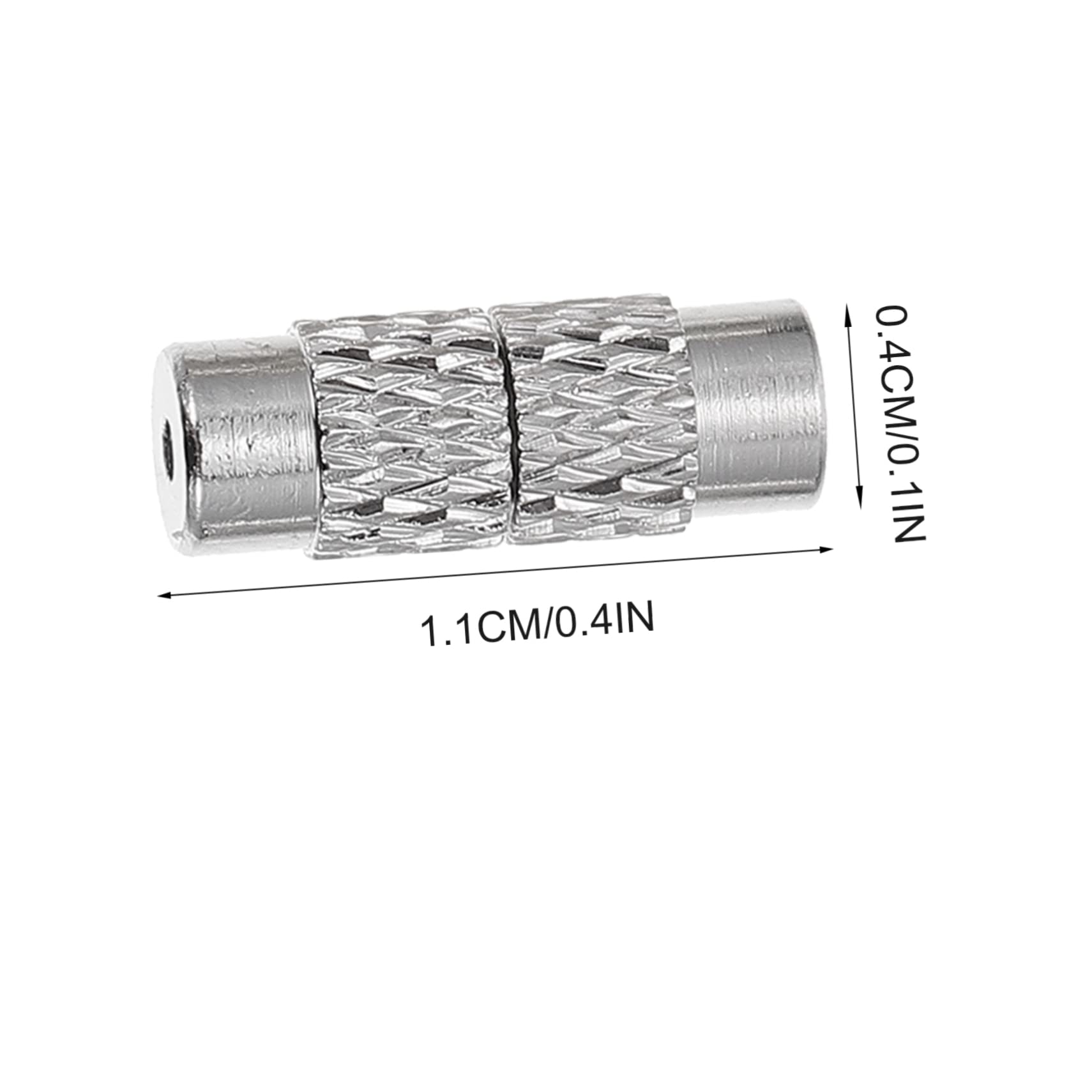 TEHAUX 2 Set Di Fibbie A Vite Per La Creazione Di Gioielli Per Collane Robusti Connettori Per Braccialetti in Ottone 120 Pezzi * 2