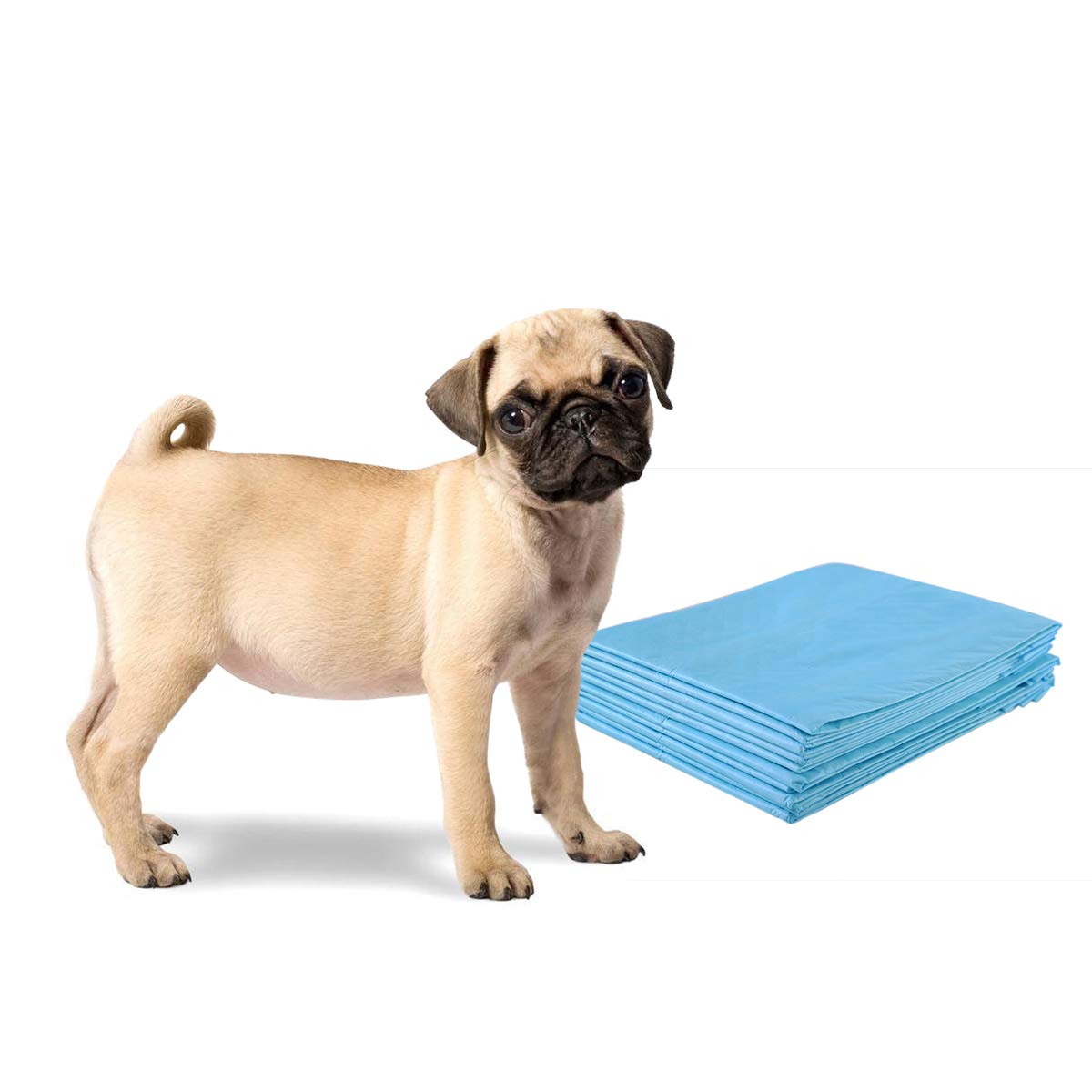 RELAX4LIFE Hygieneunterlagen Einwegpad, Welpenunterlagen aus Faservlies & Fließpapier, Saugstarke Trainingsunterlagen für Welpen & Hunde, für Hundetoiletten/Zwinger/Haustierbeutel (60x90cm, 150 Stück)