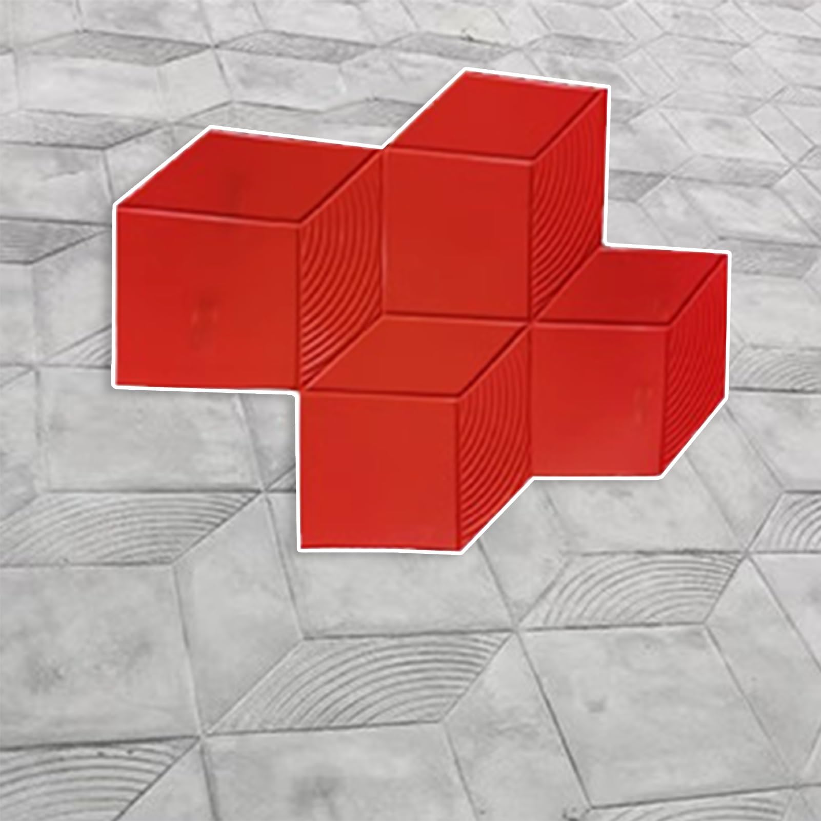 Blazea Decorative Concrete Floor Stamp Molds, Three Dimensional Stamp Mats for Concrete, Large Masonry Pattern Seamless Cement Printing Pad (Color : 1 PC)