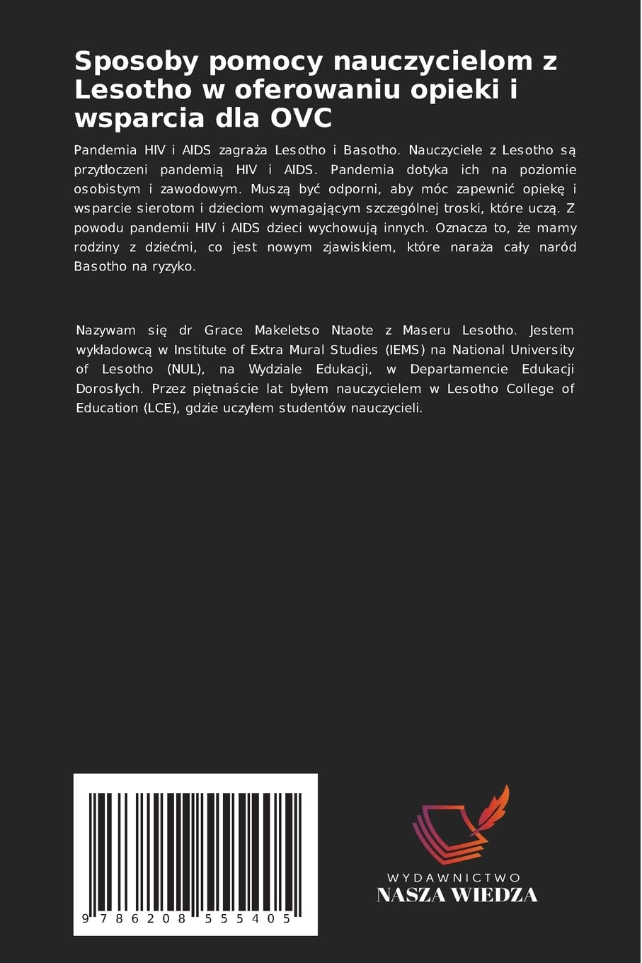 Sposoby pomocy nauczycielom z Lesotho w oferowaniu opieki i wsparcia dla OVC