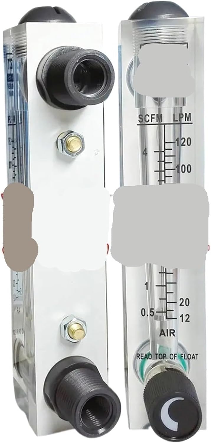 12~120LPM 0.5-4SCFM 1/2" BSPT Male LZT-15 Air N2 Flowmeter Rotameter Panel Installation(0.25-2.5 m3 per h)