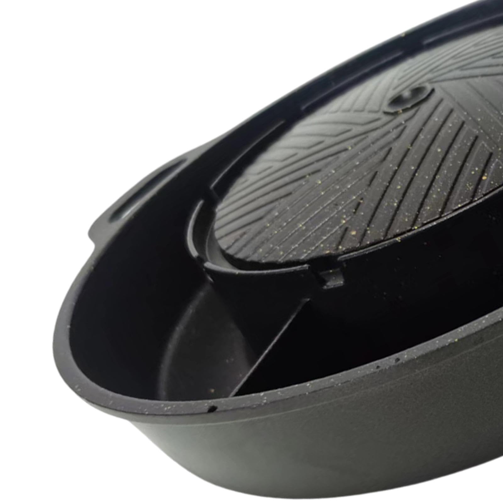 Poêle à griller 2 en 1, ustensile de cuisine antiadhésif, portable, coréen, barbecue, plaque de cuisson, barbecue extérieur, plateau à viande pour la, M