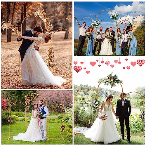 Wokceer Support D'arche De Fond De Mariage En Métal Doré De 2 M Pour