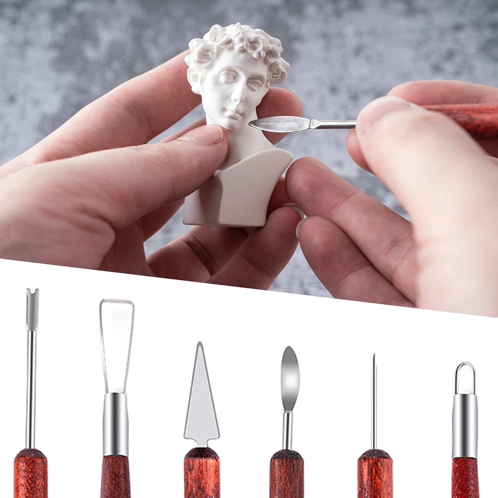 Buy Clay Sculpting Tools, 6Piece Pottery Tools Set, Polymer Clay Tools