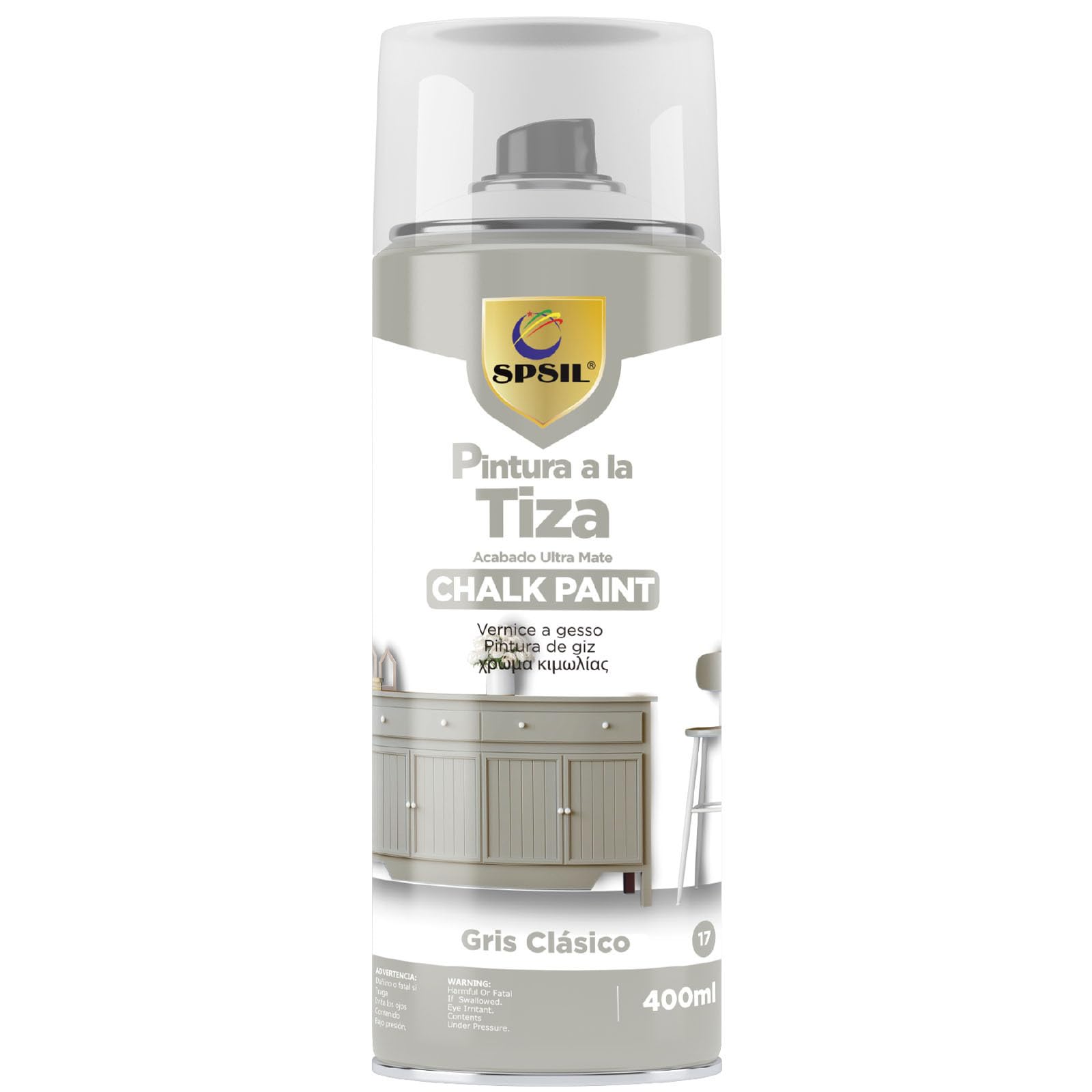 Spray De Pintura A La Tiza Pastel – 400 Ml, Acabado Ultra Mate, Para Muebles Y Manualidades, Interior Y Exterior, Secado Rápido