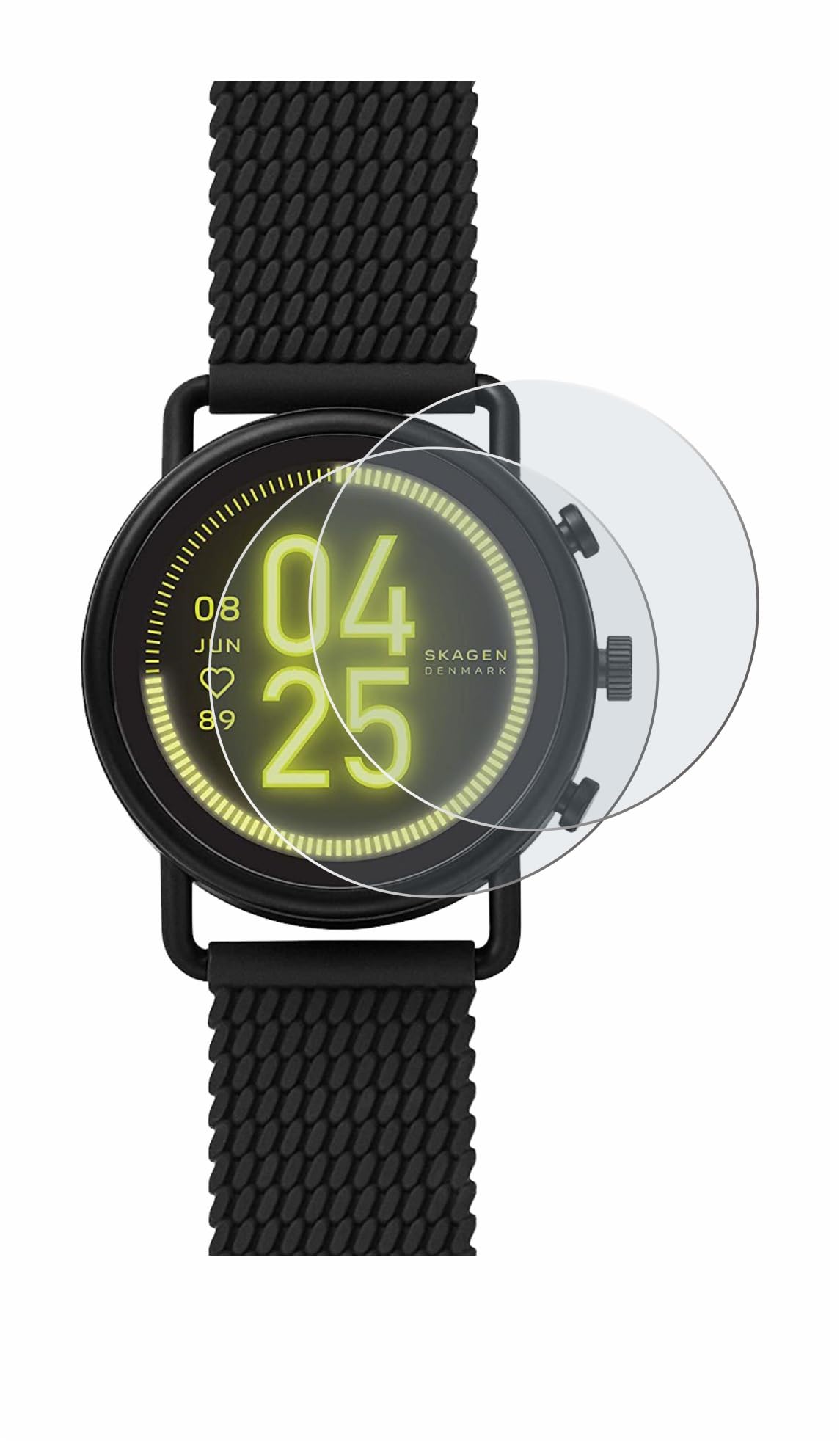 VacFun 3 Pezzi Vetro Temperato Pellicola Protettiva, compatibile con Skagen Hagen Connected 42mm Smartwatch Hybrid Watch, Vetro Protezioni Schermo Cover Custodia