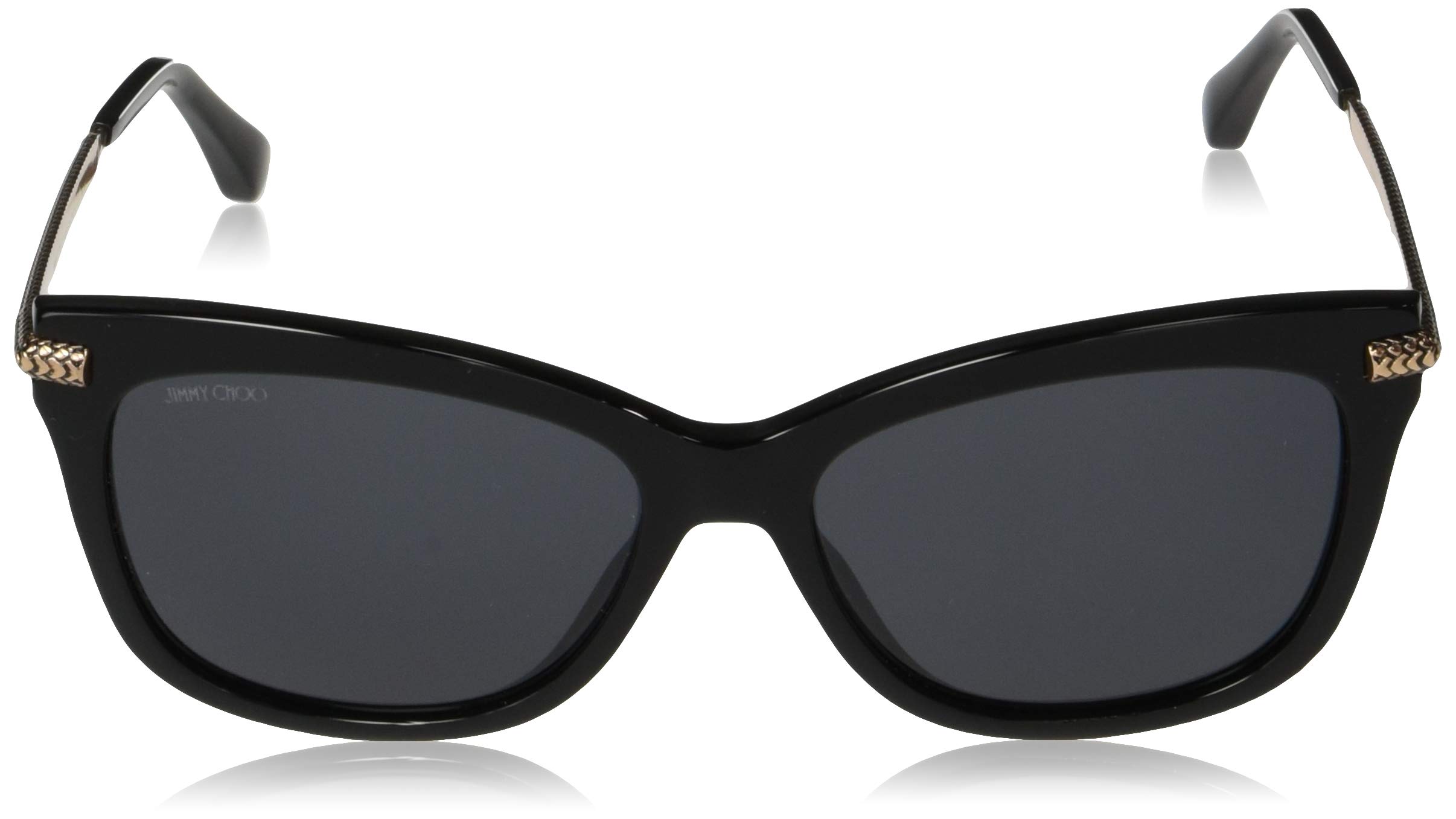 Jimmy Choo Rectangular Sunglasses Shade S 807ir Black Gold  display picture 1