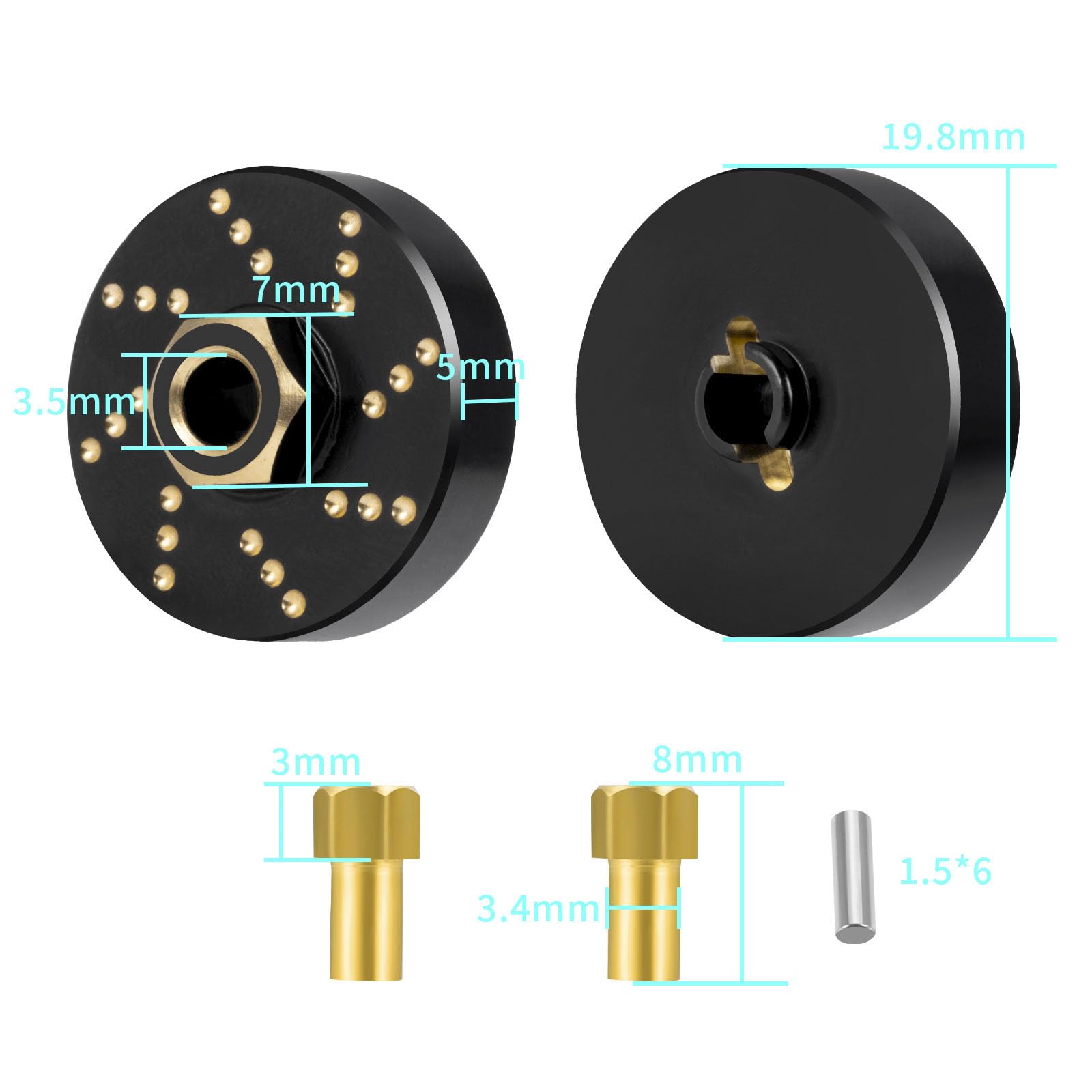 DU-BRO 1 1/2 Micro LITE Wheels