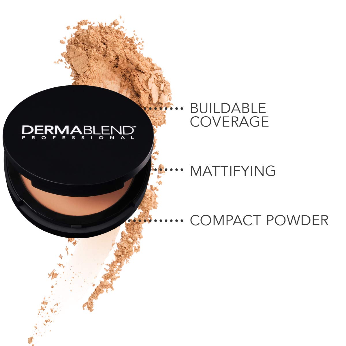 Dermablend Intense Powder Camo, Buildable Coverage Powder Foundation Makeup, 0.48oz