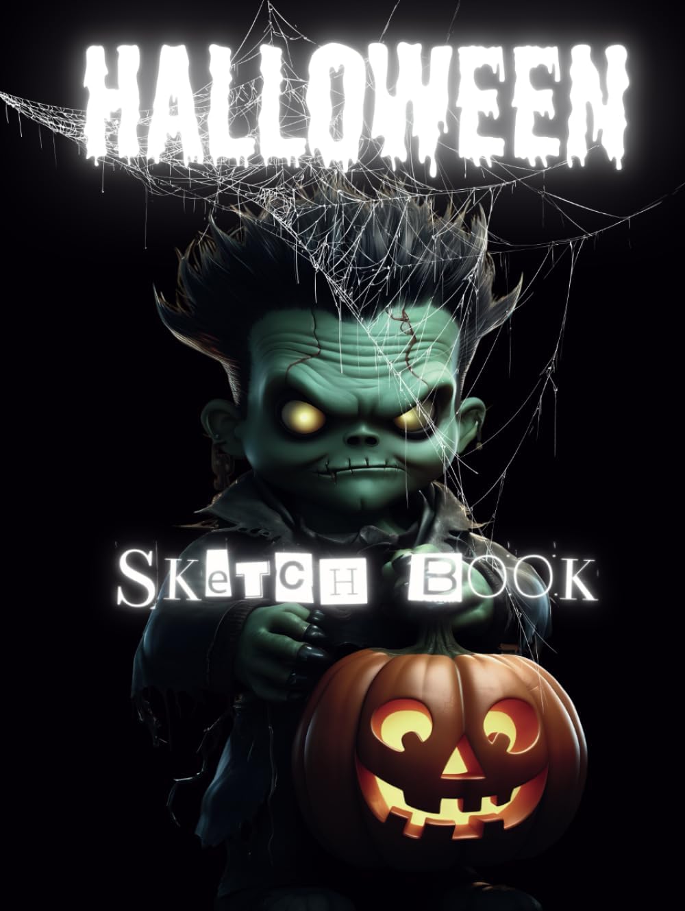 Independently published Sketchbook for Kids Halloween for drawing, doodling and experiment calligraphy 8,25 x 11 inches