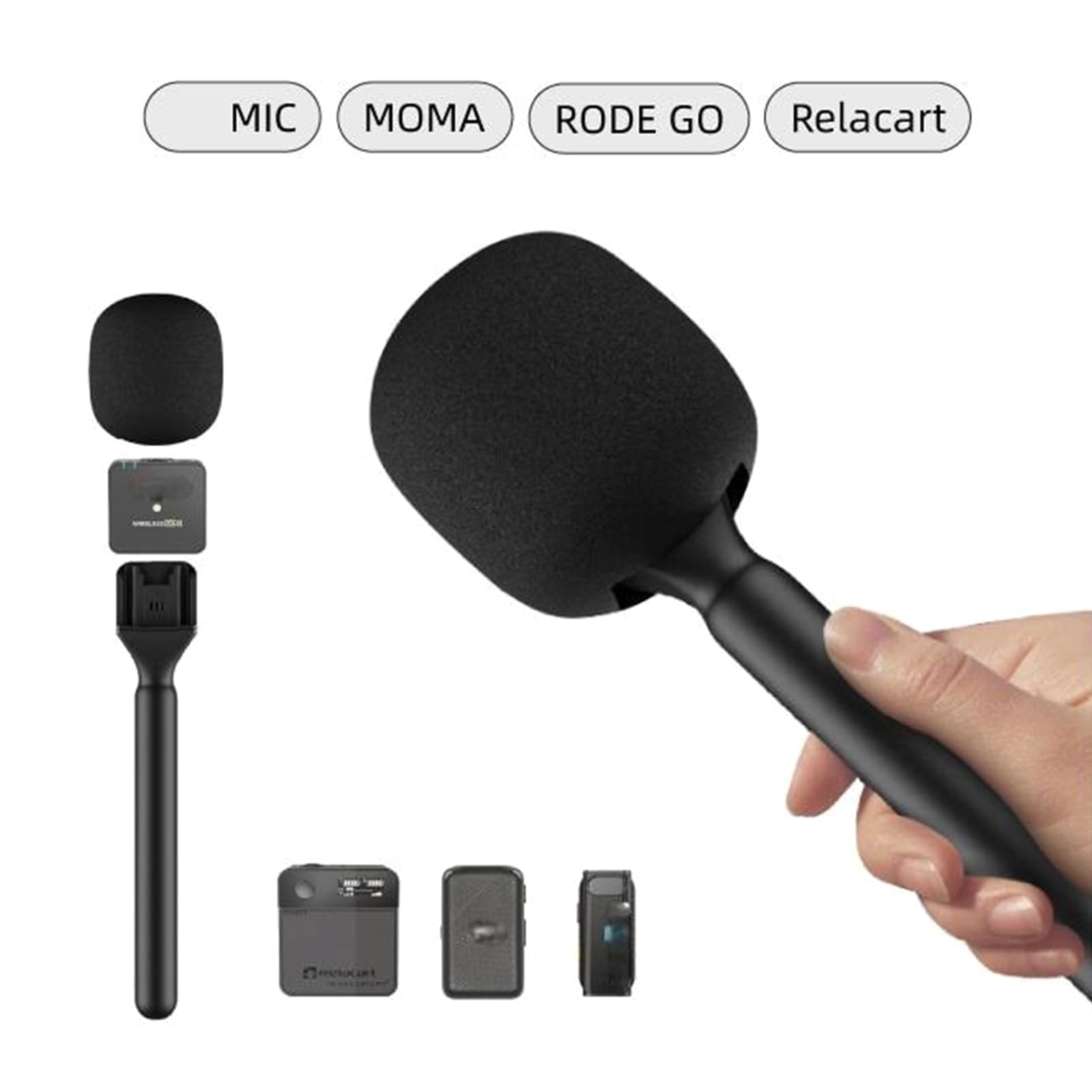 Amazon.co.jp: ワイヤレスマイクハンドルグリップスティック 