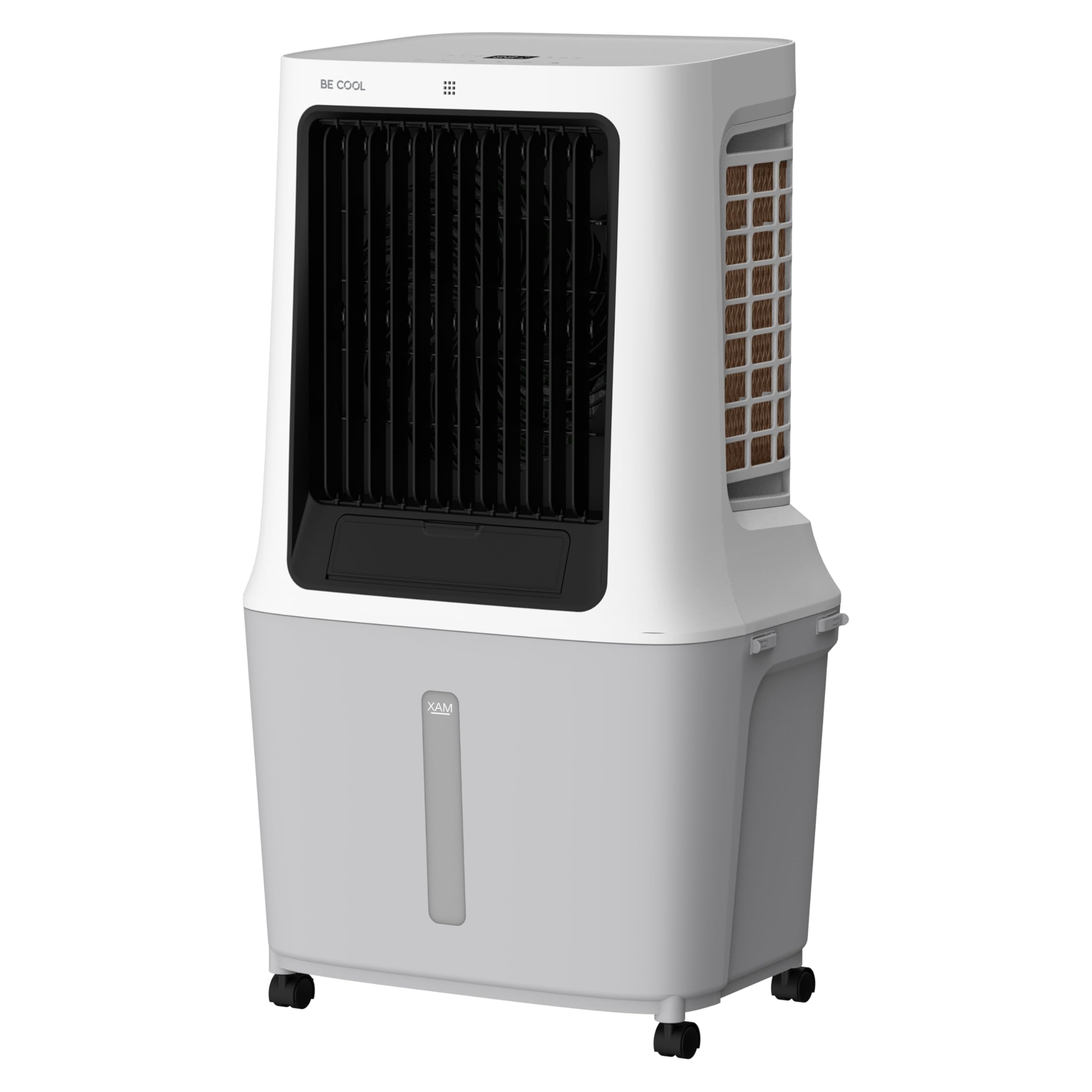 BE COOL Luftkühler | 30L Wassertank | 120W | WiFi-Steuerung | 1800 m³/h Luftzirkulation | 15m Reichweite | Trockenluftfunktion | LED-Display | Timer | Fernbedienung | BC30ACP2501W