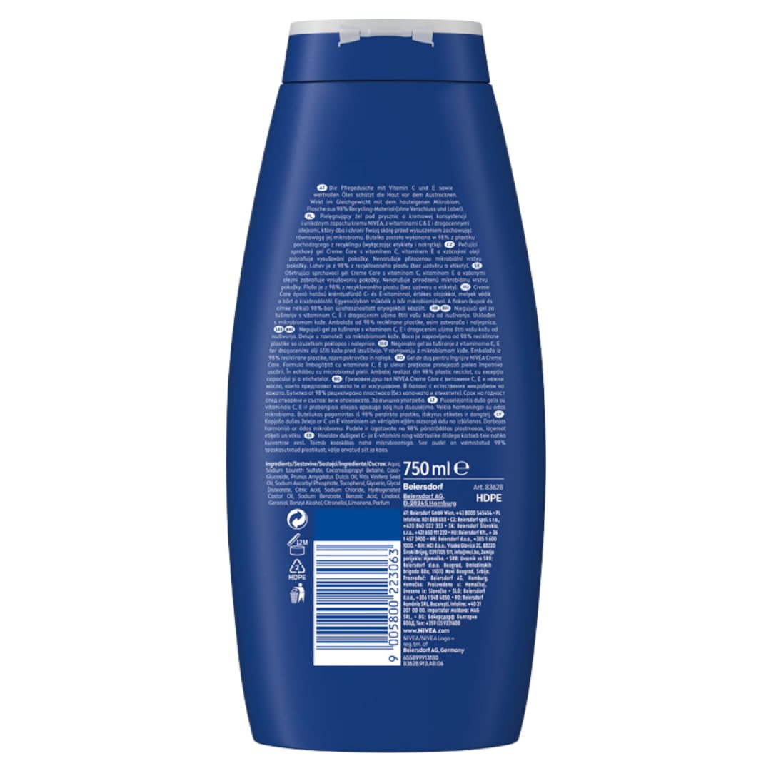 NIVEA Creme Care Kremowy pielęgnujący żel pod prysznic do ciała 750 ml