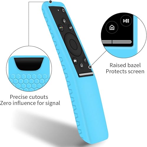Miniatura 4 de Paquete de 2 fundas protectoras de silicona para control remoto Samsung Smart TV serie BN59, funda para control remoto inteligente 4K Ultra HDTV, a