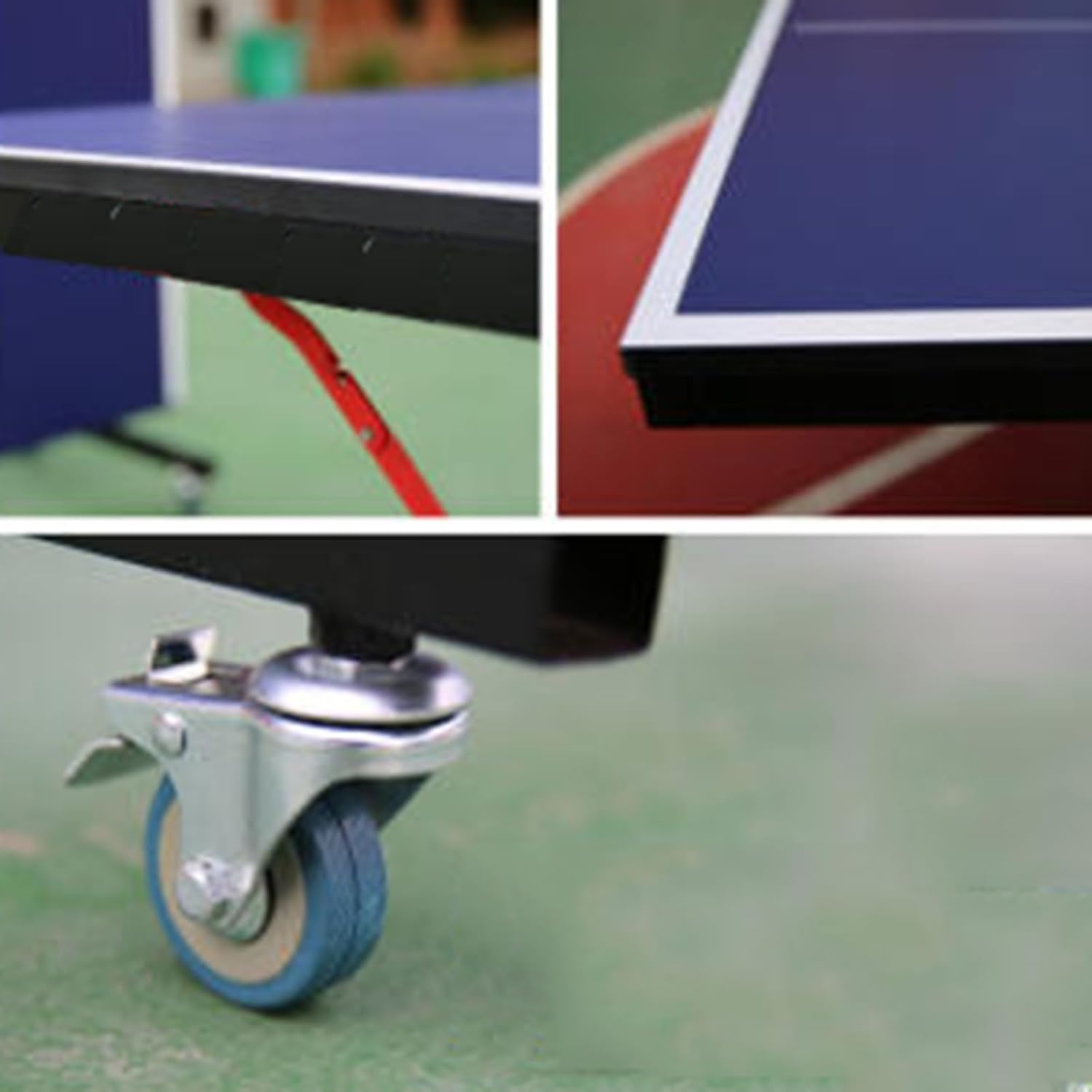 Professional Tournament Table Tennis Table, All-Weather Indoor Outdoor Ping Pong Table with Net & Wheels, Foldable Design for Clubs Schools Recreation