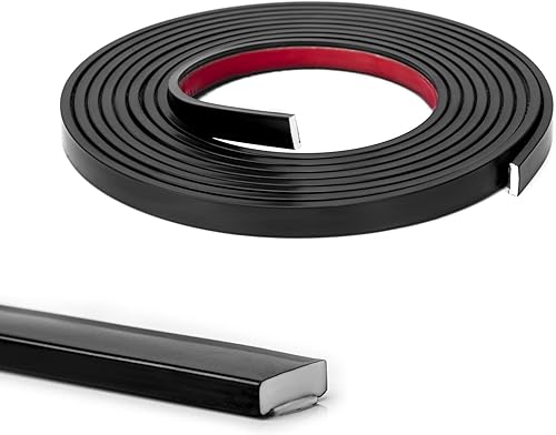 Miniatura 1 de Art3d - Moldura de vinilo flexible para despegar y pegar, de 10pies para bordes de azulejos de pared, loseta en muro de cocina, marco de espejo,