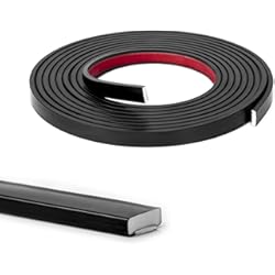 Paneles Molduras Pared Art3d Moldura de vinilo flexible de 10 pies para bordes de azulejos de pared, salpicaduras de cocina, marco de espejo en negro