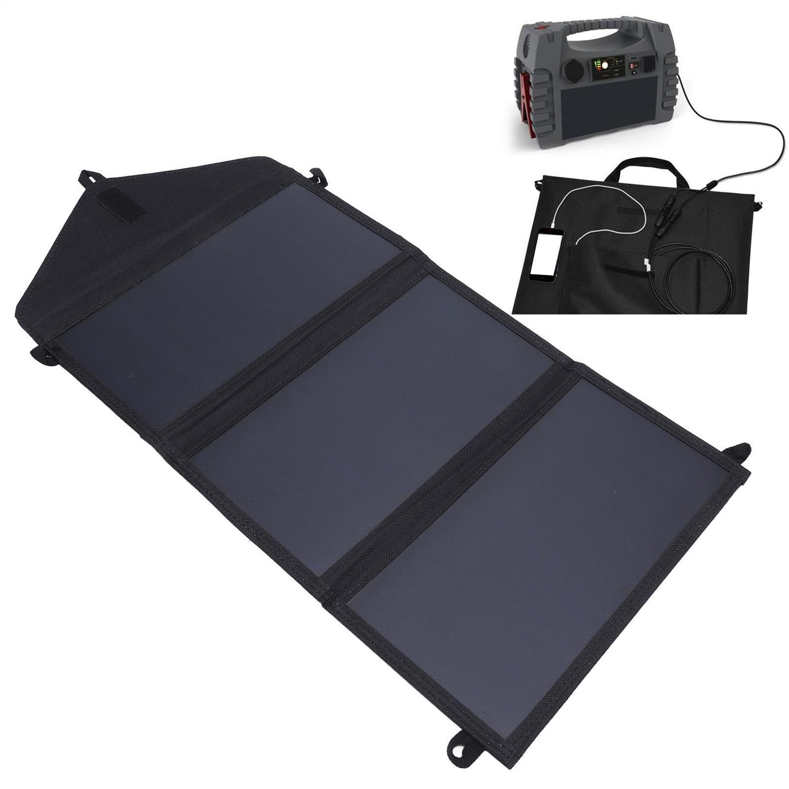 Cargador Solar Plegable, Kit de Panel Solar portátil Panel de generador de