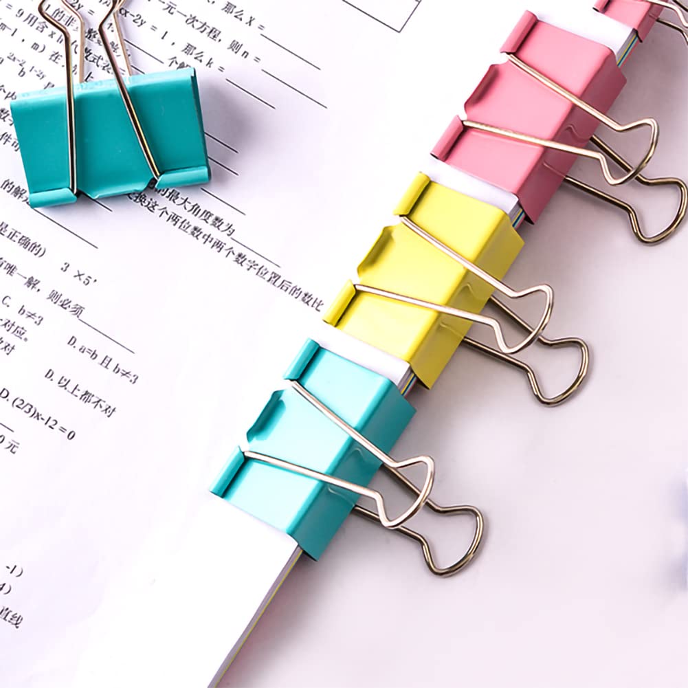 Paper Clips & Binder Clips Assorted Set – 240 Pieces, Multi-Color, Includes Clips & Rubber Bands In Storage Container