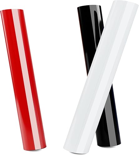 Vinilo de transferencia de calor HTV de 3 rollos de 12 pulgadas x 20 pies, vinilo para planchar para camisetas, ropa, tela de almohada, vinilo de Vinilo de transferencia de calor HTV de 3 rollos de 12 pulgadas x 20 pies, vinilo para planchar para camisetas, ropa, tela de almohada, vinilo de