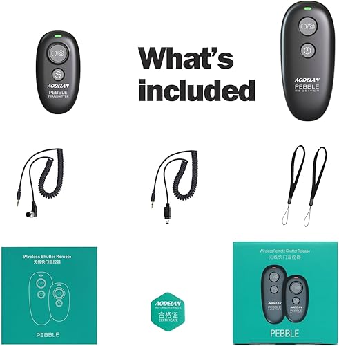 Miniatura 9 de AODELAN Control remoto de liberación de obturador inalámbrico para Nikon D750, D5300, D5600, D7200, D7500, Z6, Z7, Z9, D800, D850, Coolpix P1000