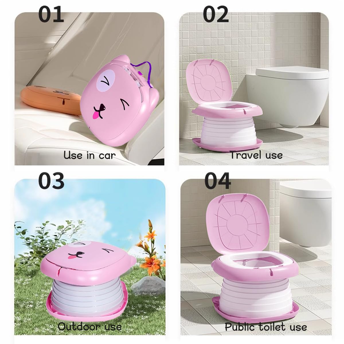 Orinal Portátil Para Niños - Plegable, Compacto Y Perfecto Para Viajes