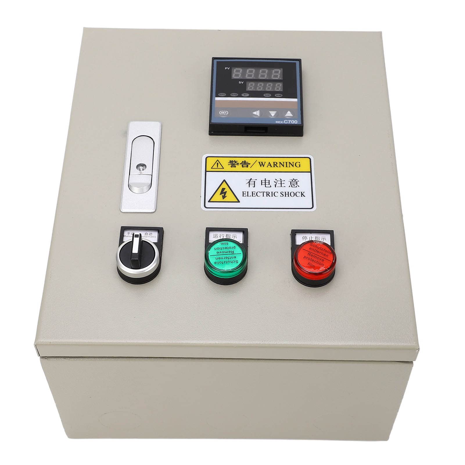Caja de control de temperatura PID de 7,5 kW | Controlador inteligente de acero inoxidable | de termopar de 0-400 °C | Dispositivos integrados | 220 V CA 32 A