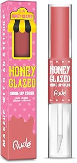 RUDE Honey Glazed Matte Ultra Shine Lip Gloss Color (Jelly-Filled)