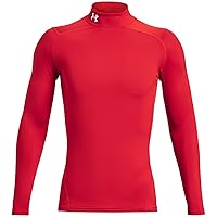 Under Armour Uomo ColdGear Armour Comp Mock, Maglia Manica Lunga in Tessuto a Doppio