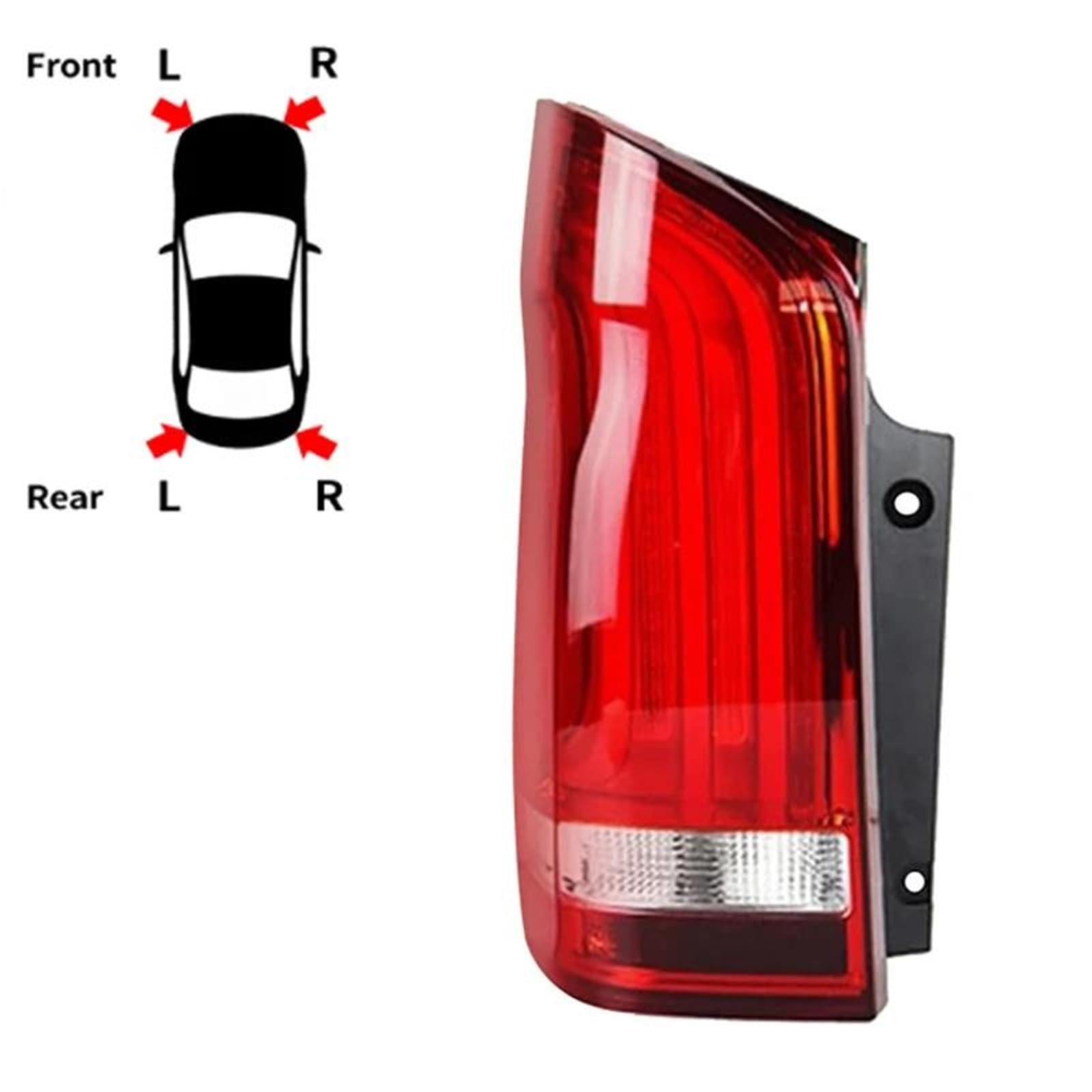 Luces Traseras Para Automóvil Para Mercedes Para Benz Para Vito/Clase V V220D V250 2014-2020 4478200664 4478200564 Luz Freno Intermitente Conjunto Faro Trasero(Izquierda)