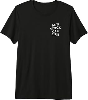 JDM Goods Anti Stock Car Club White Logo Premium Tri-Blend T-Shirt