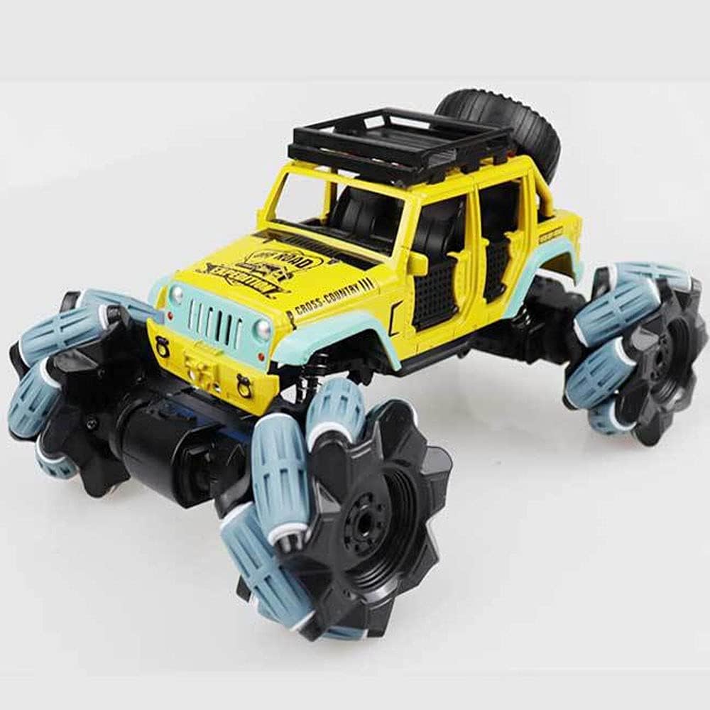 QIYHBVR RC 1:18 Simulación De Aleación Coche De Escalada 2.4G Control Remoto Dual Coche Mecánico Cuerpo Fundido A Presión Coche Todoterreno 4WD Drifting Control Remoto De Alta Velocidad Coche